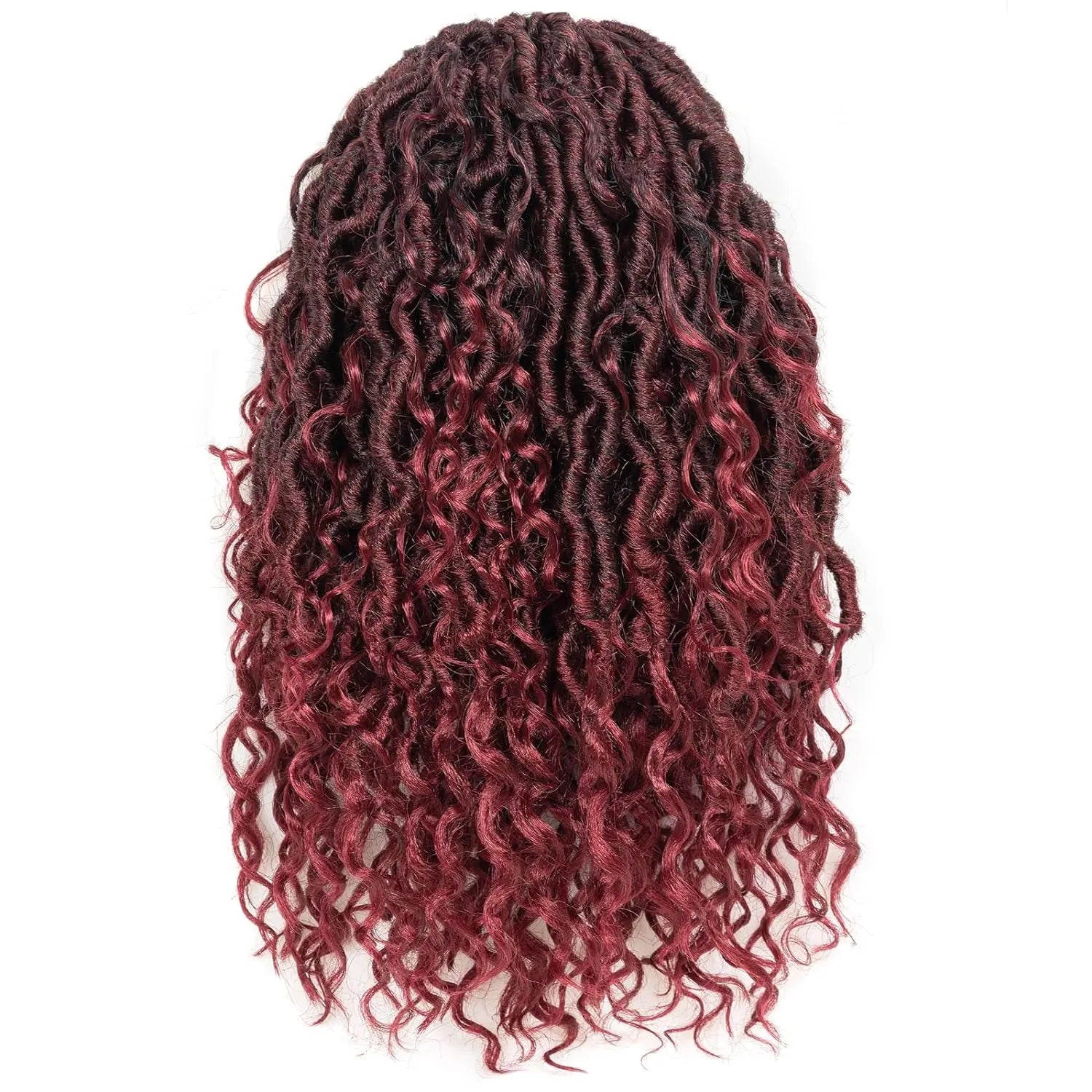 ( US ONLY) FAST SHIPPING GL | Toyotress® Curly Locs Crochet Hair - Natural Black Pre-twisted Faux Locs Crochet Braids, Short Pre-looped Synthetic Braiding Hair Extensions Toyotress